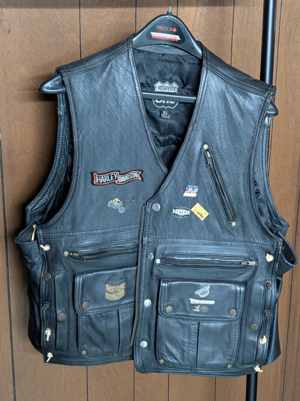 Highway ONE Leather Mean's Motorycle Vest